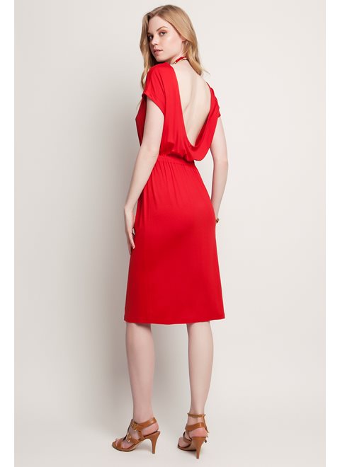 Sunday Morning Stories Absolute Red Backless Dress