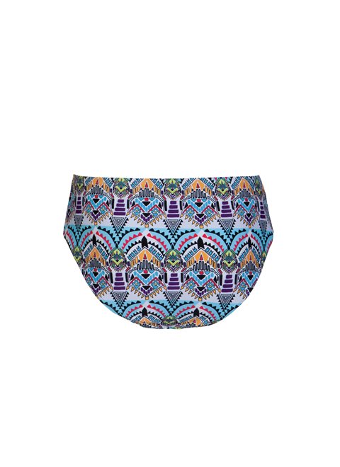 Dione White Aztec Mid Rise Bottom
