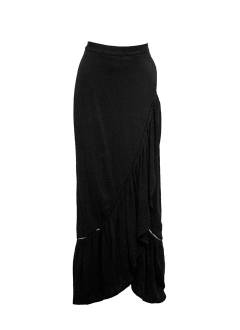 Aditi Black Maxi Skirt