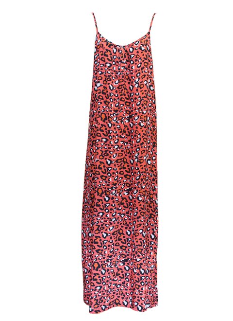 Gaia Red Leopard Dress