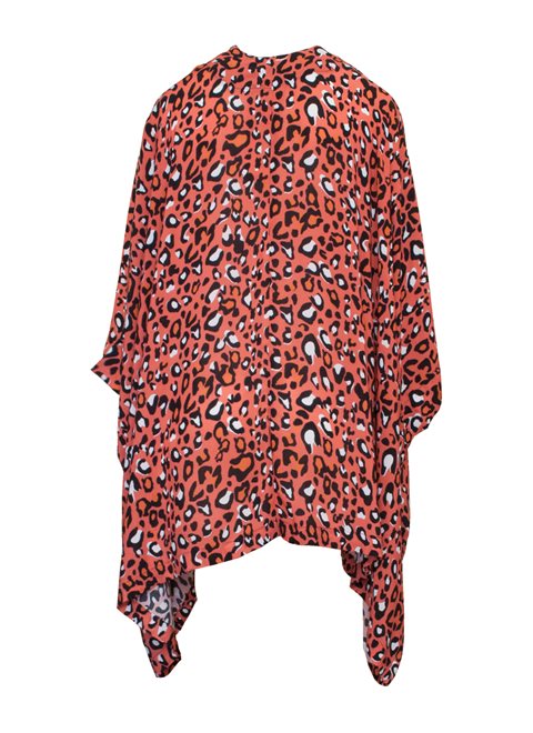 Ira Red Leopard Kimono