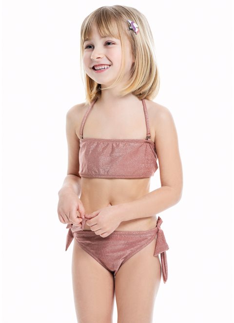 Rosella Ash Rose Lurex Bikini Set