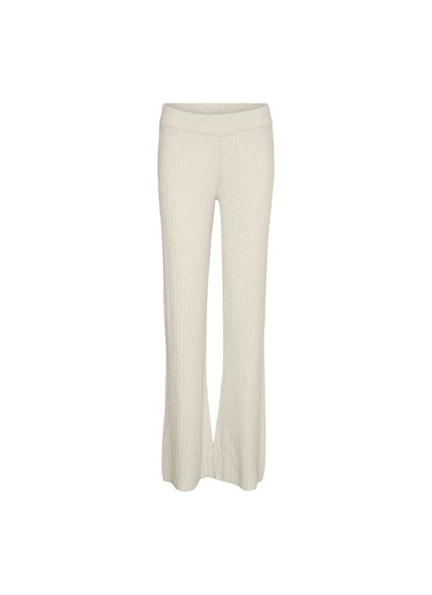 Noisy May Ally Loose Knit Pants Beige