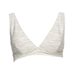 Electra White Gold Textured Triangle Top
