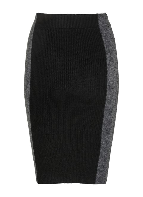 Noisy May Zella Dark Grey-Black Pencil Skirt