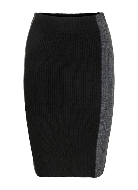 Noisy May Zella Dark Grey-Black Pencil Skirt