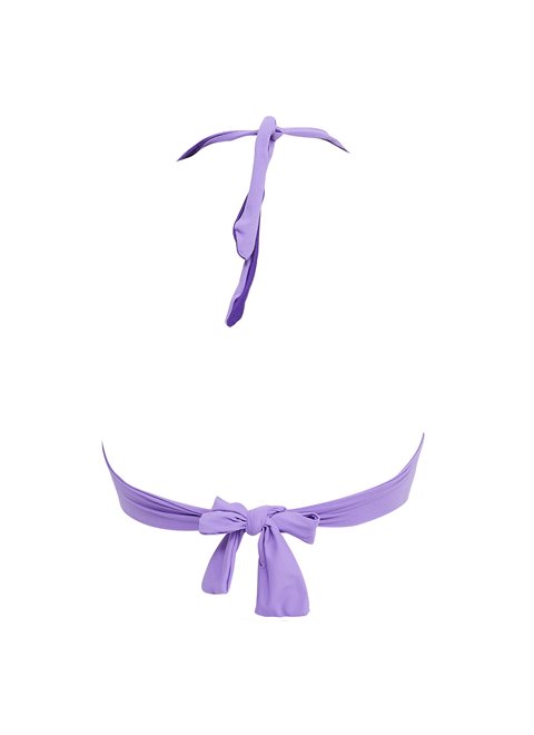 Amanda Purple Moulded Bunny Tie Triangle Top