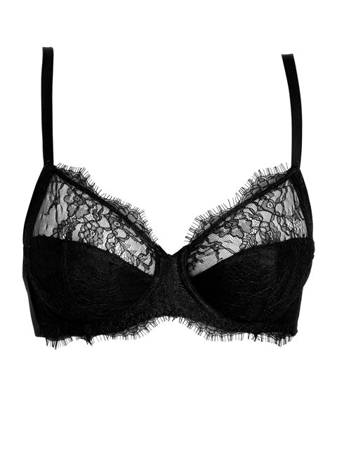 Black Lace Wired Balconette