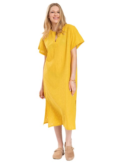 Eva Midi Dress Yellow